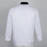 Maxbell Long Sleeves Chef Jacket Coat Hotel Waiters Kitchen Uniform Tops White 2XL