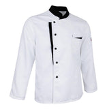 Maxbell Long Sleeves Chef Jacket Coat Hotel Waiters Kitchen Uniform Tops White 2XL