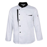 Maxbell Long Sleeves Chef Jacket Coat Hotel Waiters Kitchen Uniform Tops White 2XL