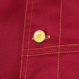 Maxbell Stitched Chef Jacket Coat Hotel Waiters Kitchen Uniform Long Sleeves 2XL Red