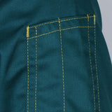 Maxbell Stitched Chef Jacket Coat Hotel Waiters Kitchen Uniform Long Sleeves 3XL Deep Green