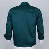 Maxbell Stitched Chef Jacket Coat Hotel Waiters Kitchen Uniform Long Sleeves 3XL Deep Green