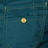 Maxbell Stitched Chef Jacket Coat Hotel Waiters Kitchen Uniform Long Sleeves 3XL Deep Green