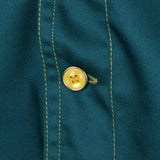 Maxbell Stitched Chef Jacket Coat Hotel Waiters Kitchen Uniform Long Sleeves 3XL Deep Green