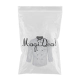 Maxbell Unisex Chef Jackets Waiter Suit Coat Long Sleeves Chef Uniforms L White