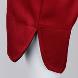 Maxbell Unisex Chef Jackets Waiter Suit Coat Long Sleeves Chef Uniforms L Red