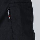 Unisex Chef Jacket Coat Long Sleeves Oblique Led Package Margin L Black