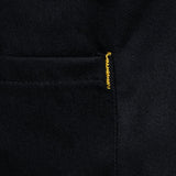 Maxbell Unisex Chef Jacket Coat Long Sleeves Oblique Led Package Margin XL Black