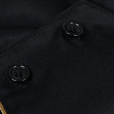 Maxbell Unisex Chef Jacket Coat Long Sleeves Oblique Led Package Margin XL Black