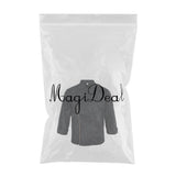 Maxbell Unisex Chef Jacket Coat Long Sleeves Oblique Led Package Margin XL Black