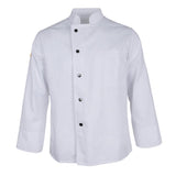 Maxbell Chefs Jacket Catering Uniforms Unisex Long Sleeves Work Clothes L White