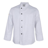 Maxbell Chefs Jacket Catering Uniforms Unisex Long Sleeves Work Clothes L White