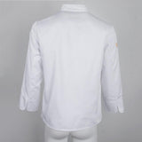 Maxbell Chefs Jacket Catering Uniforms Unisex Long Sleeves Work Clothes L White