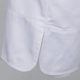 Maxbell Chefs Jacket Catering Uniforms Unisex Long Sleeves Work Clothes L White