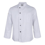 Maxbell Chefs Jacket Catering Uniforms Unisex Long Sleeves Work Clothes L White