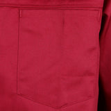 Maxbell Chefs Jacket Catering Uniforms Unisex Long Sleeves Work Clothes 3XL Red