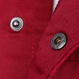 Maxbell Chefs Jacket Catering Uniforms Unisex Long Sleeves Work Clothes 3XL Red