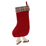 Maxbell Christmas Stocking 3D Plush Cuff Socks Bag for Party Decoration Accessory 02