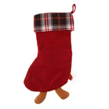 Maxbell Christmas Stocking 3D Plush Cuff Socks Bag for Party Decoration Accessory 03