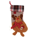 Maxbell Christmas Stocking 3D Plush Cuff Socks Bag for Party Decoration Accessory 03