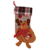 Maxbell Christmas Stocking 3D Plush Cuff Socks Bag for Party Decoration Accessory 03