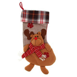 Maxbell Christmas Stocking 3D Plush Cuff Socks Bag for Party Decoration Accessory 03