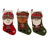 Maxbell Kids Festival Christmas Gift Present Candy Socks Stocking Party Green Santa