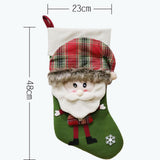 Maxbell Kids Festival Christmas Gift Present Candy Socks Stocking Party Green Santa
