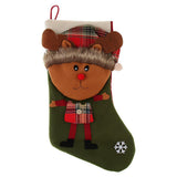 Maxbell Kids Festival Christmas Gift Present Candy Socks Stocking Party Green Elk