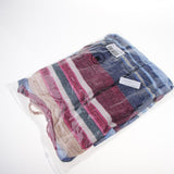 Maxbell Women Cowl Neck Striped Hoodie Long Sleeve Pullover Top with Pocket L Blue