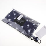 Maxbell Women's Lightweight Waterproof Outdoor Raincoat Portable Poncho Blue Dot