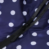 Maxbell Women's Lightweight Waterproof Outdoor Raincoat Portable Poncho Blue Dot