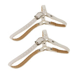 Maxbell Detachable Shoe Straps for Loose High Heeled Shoes Wedges Flats Matte white