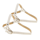Maxbell Detachable Shoe Straps for Loose High Heeled Shoes Wedges Flats Matte white