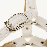 Maxbell Detachable Shoe Straps for Loose High Heeled Shoes Wedges Flats Matte white