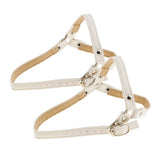Maxbell Detachable Shoe Straps for Loose High Heeled Shoes Wedges Flats Matte white