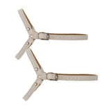 Maxbell Detachable Shoe Straps for Loose High Heeled Shoes Wedges Flats Matte white