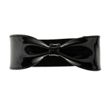 Shiny Detachable Bowknot Shoe Strap for High Heeled Shoes Wedges Flats Black