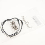 Maxbell Detachable Leather Rivet Shoe Straps for Loose High Heeled Shoes Silver