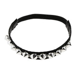 Maxbell Detachable Leather Rivet Shoe Straps for Loose High Heeled Shoes Silver