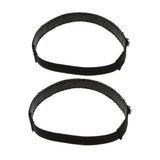 Maxbell Detachable Leather Rivet Shoe Straps for Loose High Heeled Shoes Silver