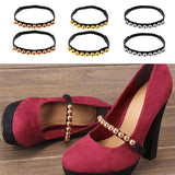 Maxbell Detachable Shoe Straps Band for Holding Loose High Heeled Shoes Decor Bronze