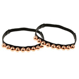 Maxbell Detachable Shoe Straps Band for Holding Loose High Heeled Shoes Decor Bronze