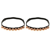 Maxbell Detachable Shoe Straps Band for Holding Loose High Heeled Shoes Decor Bronze