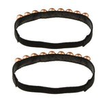 Maxbell Detachable Shoe Straps Band for Holding Loose High Heeled Shoes Decor Bronze