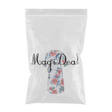 Maxbell Girls Boho Floral Maxi Dress Pleated Causal Long Dress with Pockets 120 White
