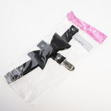 Maxbell Women's Bowknot PU Leather Adjustable Garter Belt Leg Sock Suspender Black