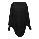 Maxbell Women Cardigan Loose Sweater Batwing Long Sleeve Knitted Outwear Black