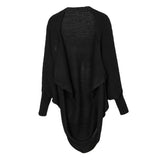 Maxbell Women Cardigan Loose Sweater Batwing Long Sleeve Knitted Outwear Black
