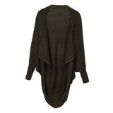 Maxbell Women Cardigan Loose Sweater Batwing Long Sleeve Knitted Outwear Dark green